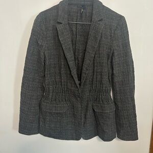 Piazza Sempione Dark Gray Wool  Blazer